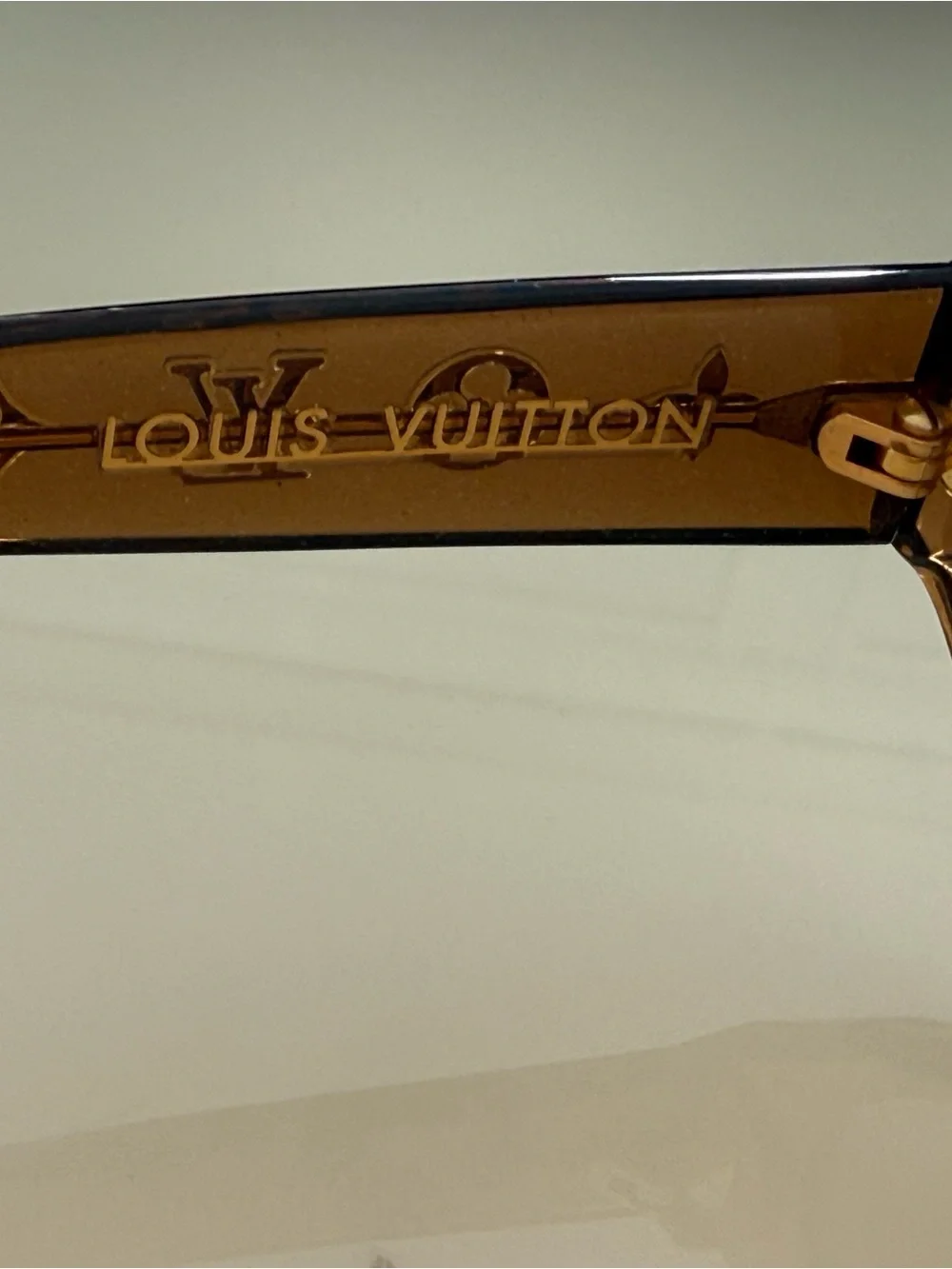 Louis Vuitton Amber Brown Round Sunglasses monogram